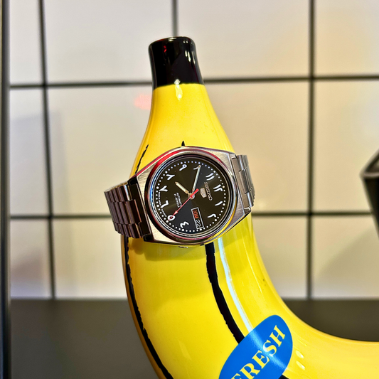 Seiko Arabic Dial Watch - Black