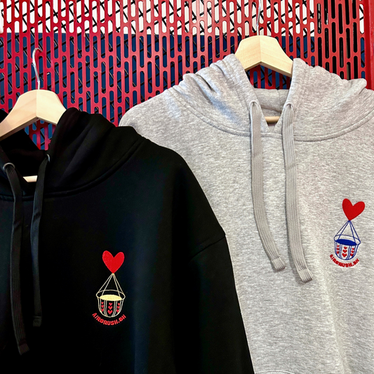 Qahwa in the Air Hoodie - Grey