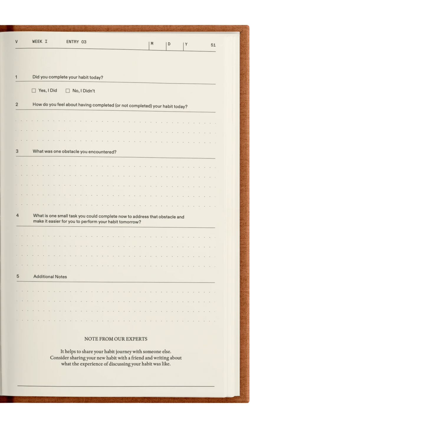 Build-a-Habit Journal