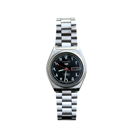 Seiko Arabic Dial Watch - Black