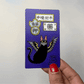 3D Moving Sticker - Black Cat