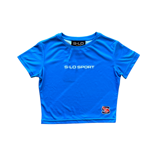 S-LO Crop Top - Blue