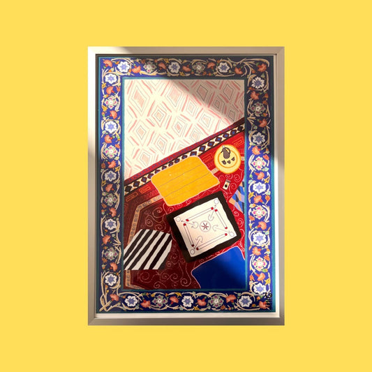 "Kairam" Art Print in Silver Frame by Fatima Al Sayed